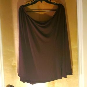 Brown Thick Knee Length Skirt